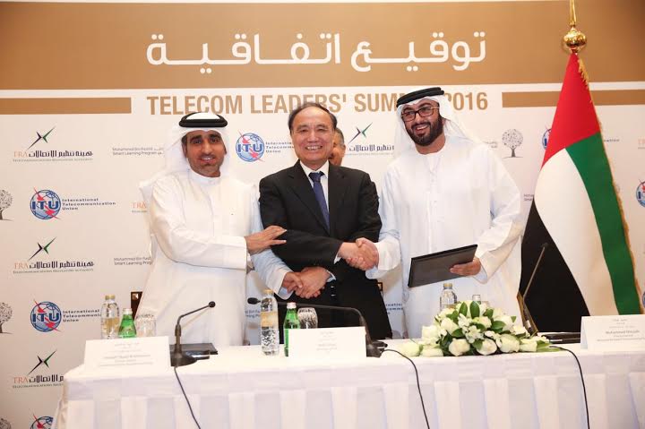 Telecommunication Regulatory Authority signs agreement with ITU & Mohammed Bin Rashid Smart Learning Program