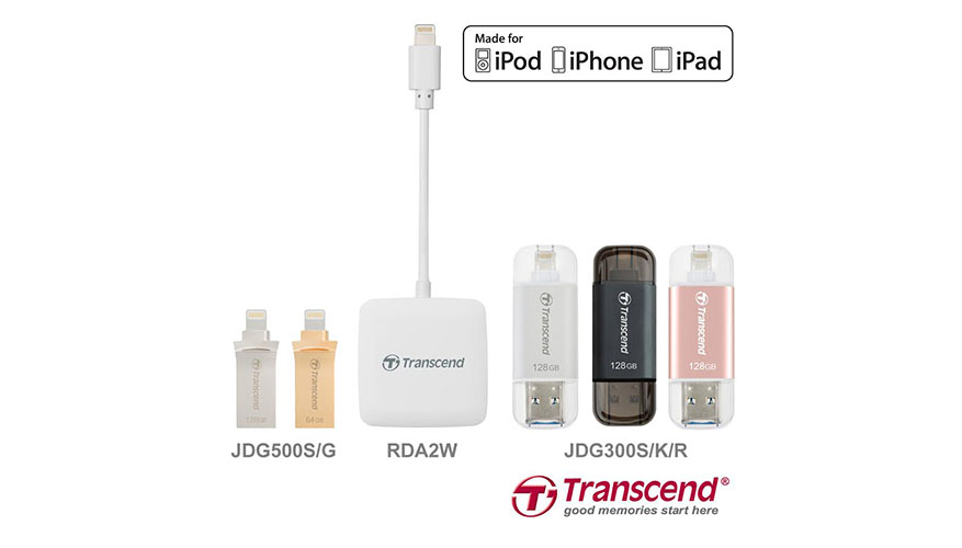 Transcend Offers Lightning-enable Storage Solutions, the Perfect Match for iOS Devices
