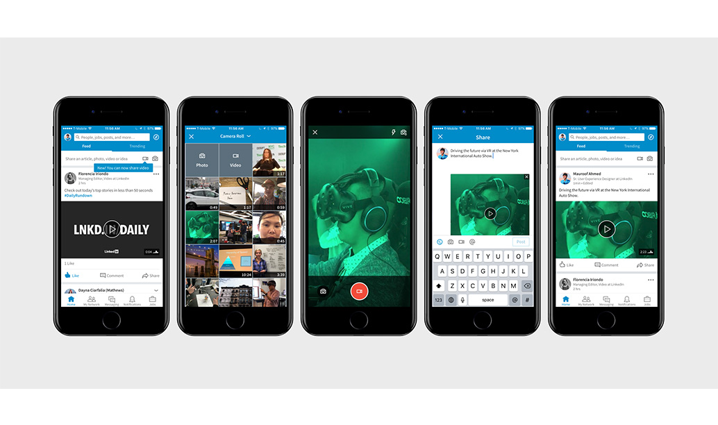LinkedIn members can now record, upload, and post native videos directly from the LinkedIn mobile app