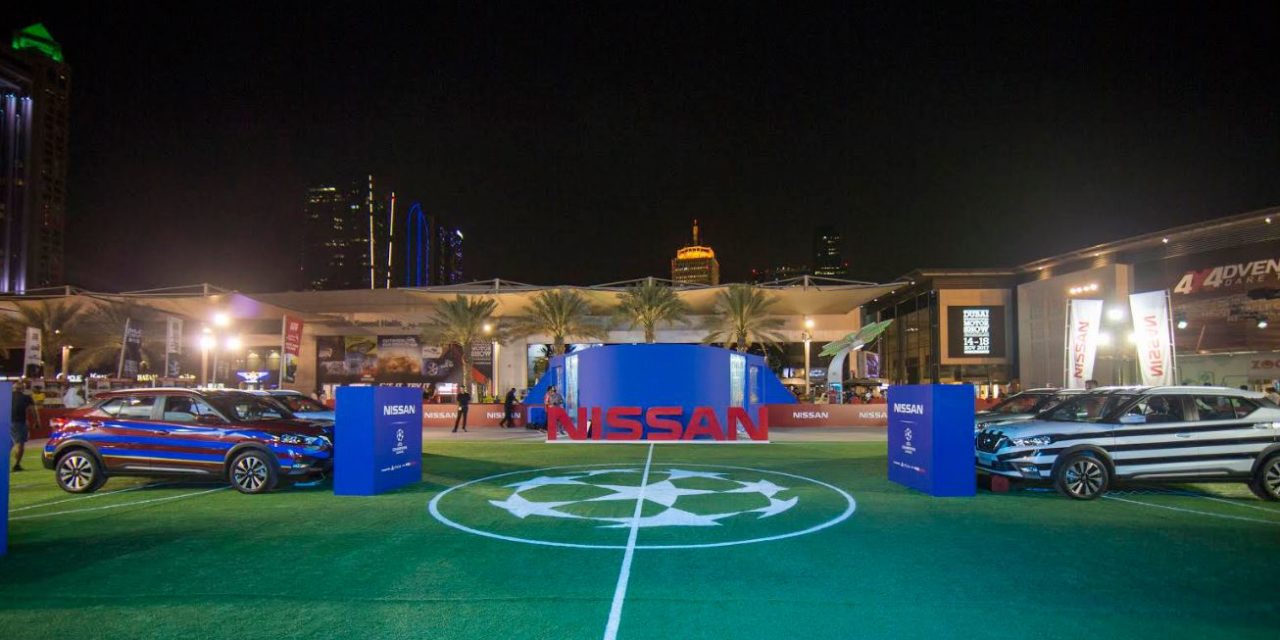 Nissan Cars Face off in the Ultimate Game of Auto Football at Dubai International Motor Show