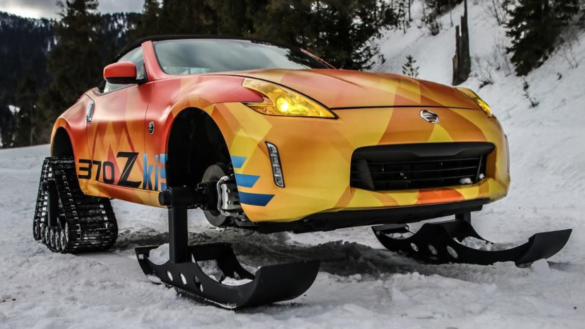 Nissan 370Zki brings new meaning to “winter sports”