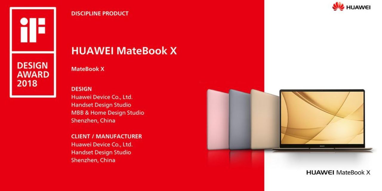 Huawei products wins 2018 prestigious iF Design Awards