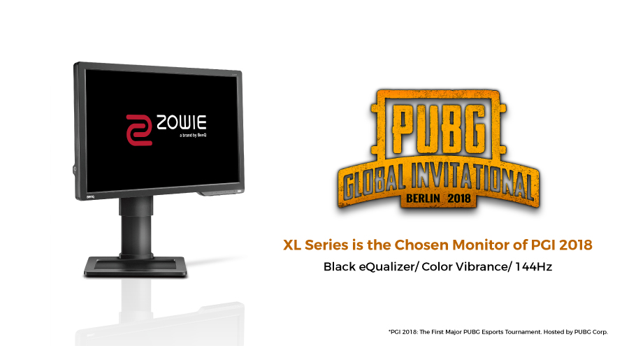 BenQ ZOWIE XL2411P is the chosen monitor of PUBG Global Invitational 2018
