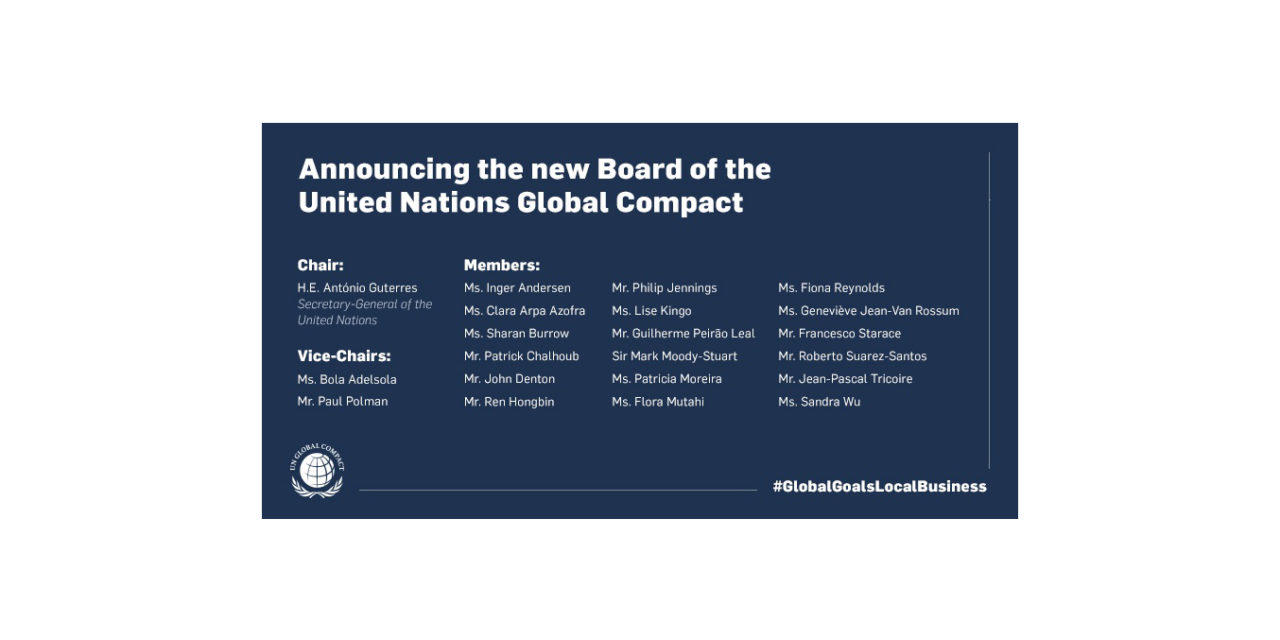 Jean-Pascal Tricoire appointed to the Board of the United Nations Global Compact