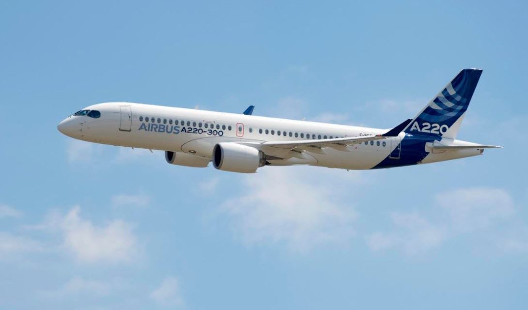 Airbus introduces the A220-100 and A220-300