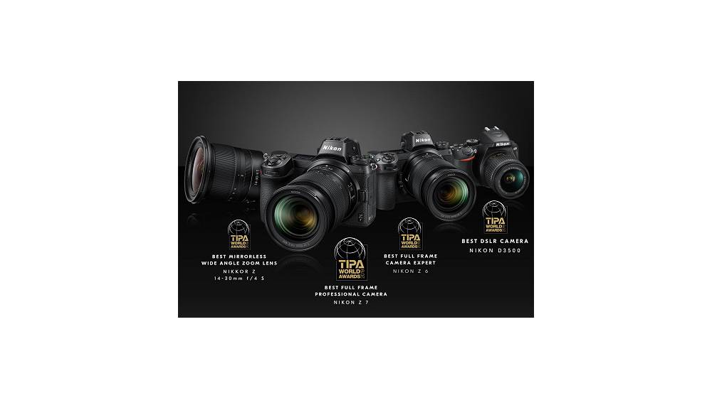 Nikon Products, Including the Latest Z Series Mirrorless Cameras, Receive the TIPA WORLD AWARDS 2019