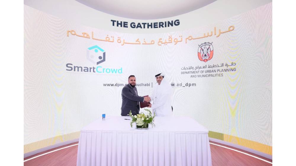 Department of Urban Planning and Municipalities and Smart Crowd Holdings Ltd. sign MOU at Cityscape Abu Dhabi