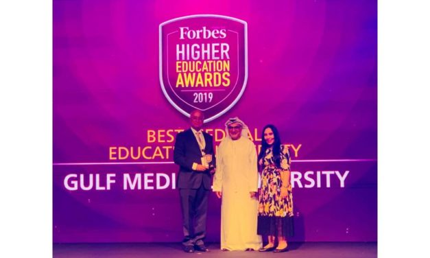 Forbes Recognizes Gulf Medical University as ‘Best Medical University in the Region’ At Higher Education Awards 2019