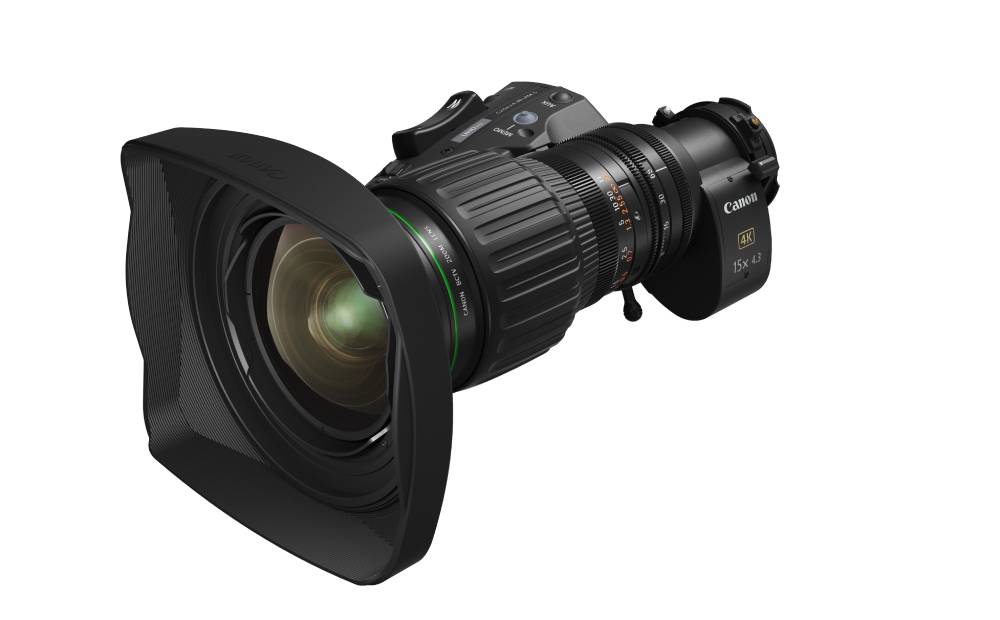 Canon announces the CJ15ex4.3B – a 4K broadcast portable zoom lens with class-leading magnification and wide-angle focal length