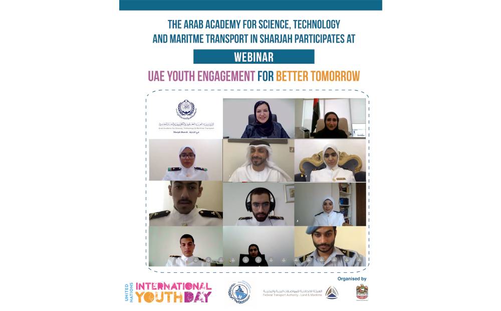 The Arab Academy for Science, Technology and Maritime Transport in Sharjah participates in “UAE Youth Engagement for Better Tomorrow”