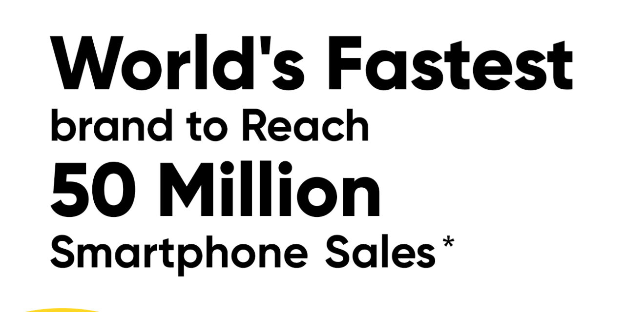 realme exceeds the barrier of 50 million users, to be ranked seventh in the world