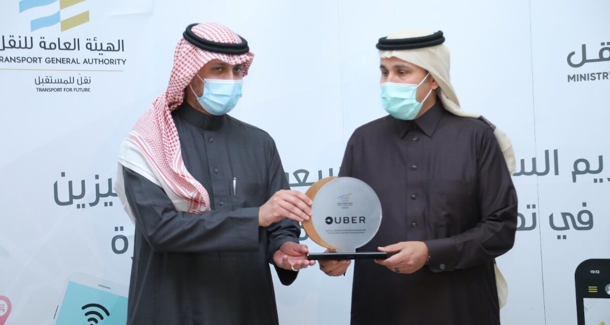 The Transport General Authority recognizes Uber for achieving 100 percent Driver Saudization
