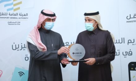 The Transport General Authority recognizes Uber for achieving 100 percent Driver Saudization