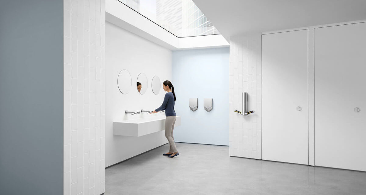 Futureproof your office and return to the workplace safely with touch-free Dyson Airblade hand dryer technology