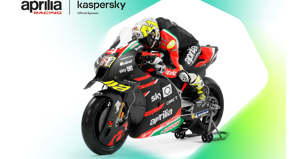 Tandem wheelie: Kaspersky becomes sponsor of Aprilia Racing and partners with Piaggio Group