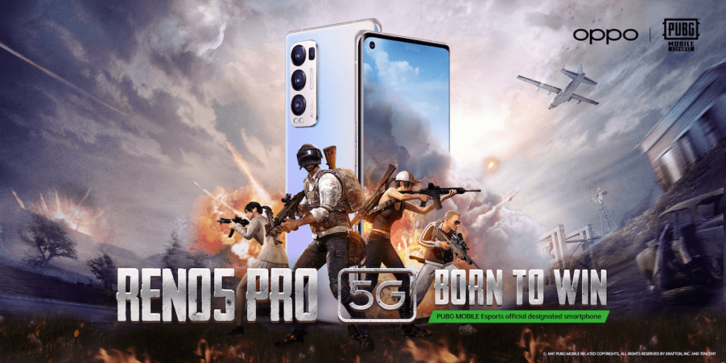 OPPO RENO5 PRO 5G NAMED THE OFFICIAL SMARTPHONE PARTNER OF PUBG MOBILE ESPORTS IN THE MEA REGION 2021 1