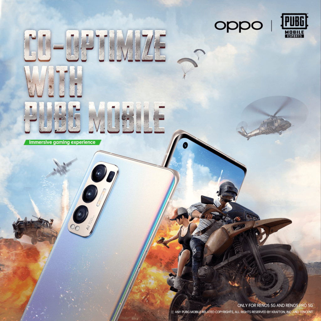OPPO RENO5 PRO 5G NAMED THE OFFICIAL SMARTPHONE PARTNER OF PUBG MOBILE ESPORTS IN THE MEA REGION 2021 2