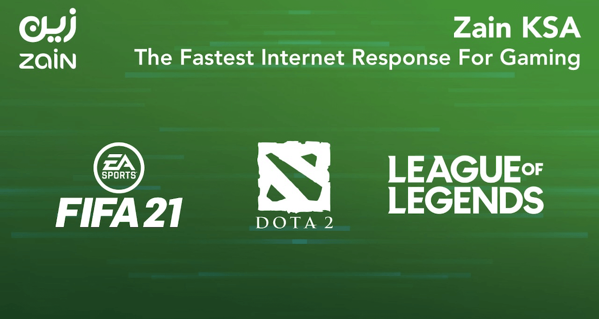 Zain KSA’s internet is the Fastest in FIFA21, League of Legends, and DOTA 2