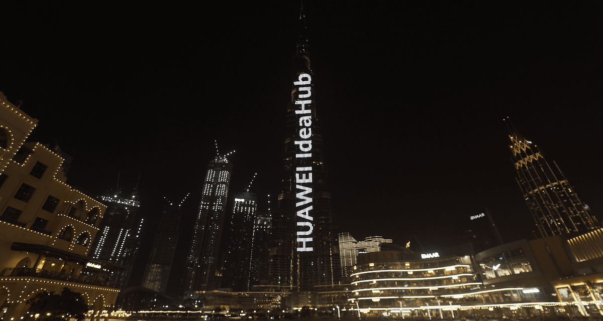 HUAWEI IdeaHub lights up the world’s tallest building, Burj Khalifa