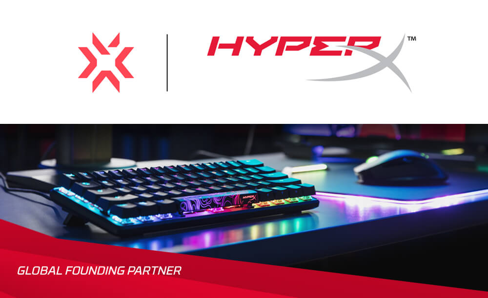 HyperX becomes a Global Founding Partner for Riot Games’ VALORANT Champions Tour
