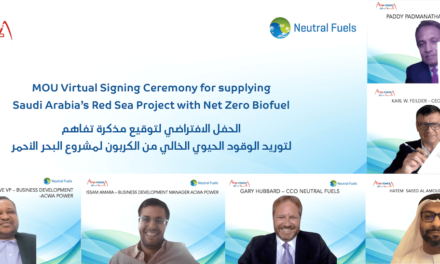 ACWA POWER SIGNS MoU WITH NEUTRAL FUELS TO SUPPLY SAUDI ARABIA’S RED SEA PROJECT
