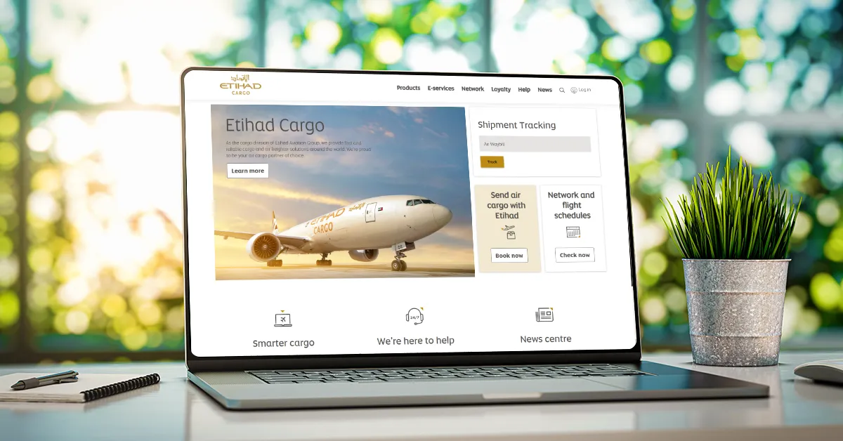 Etihad Cargo strengthens its digital footprint with a revamped website