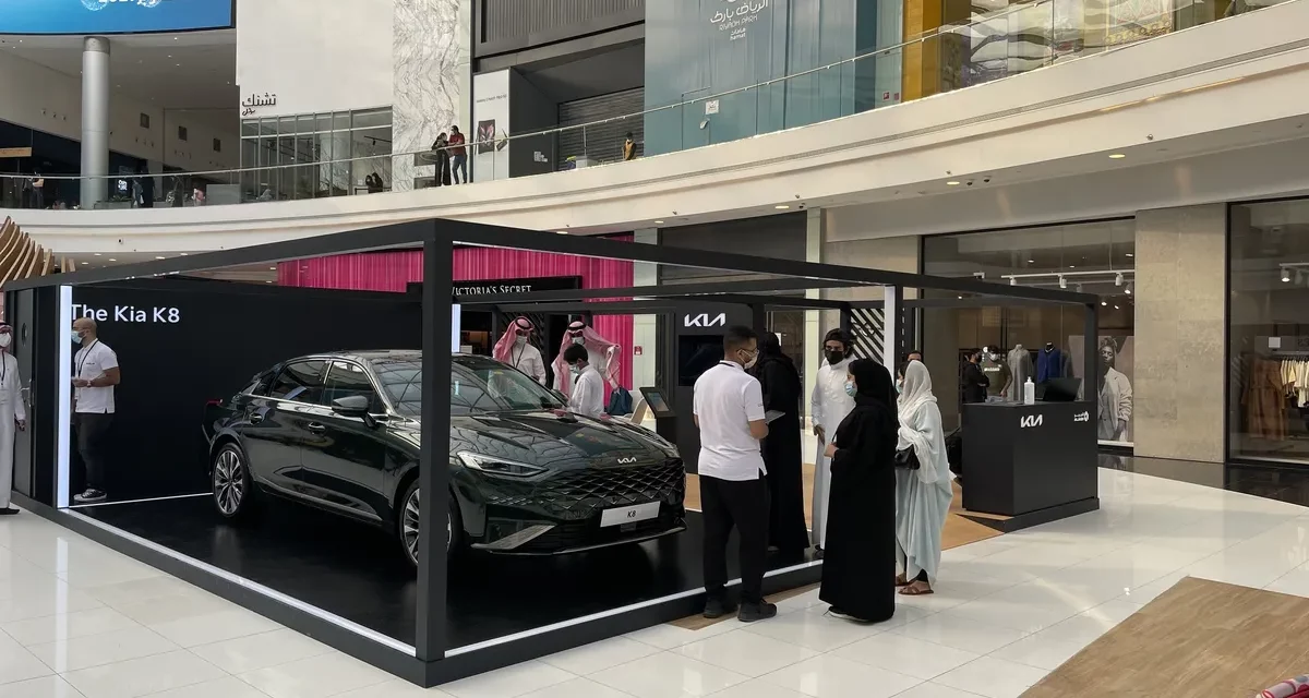 Al-Jabr Trading Company introduces Kia K8 in Riyadh Park Including driving tests during the period October 15-24, 2021