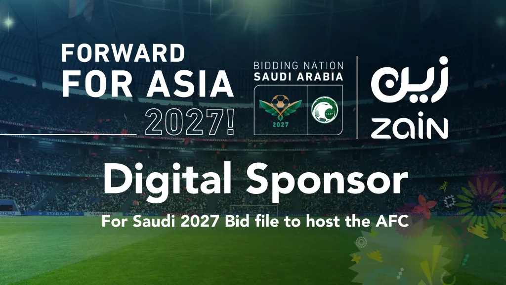 Zain KSA is the digital sponsor for Saudi Arabia’s bid to host the 2027 Asian Cup
