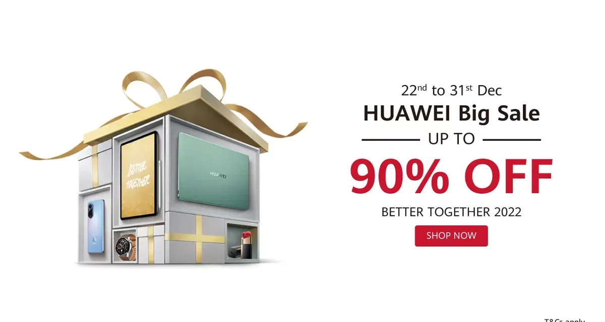 HUAWEI Big Sale delivers massive discounts up to 90% and special offers across a wide range of Huawei products