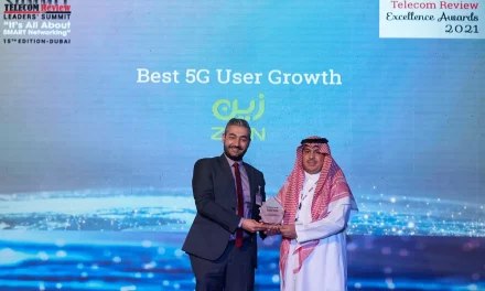Zain KSA wins the “Best 5G User Growth” award from Telecom Review