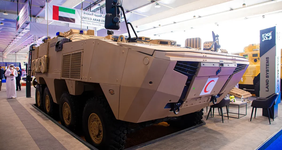 EDGE Introduces a Protected Ambulance Based on Rabdan 8×8 at World Defense Show 2022 #WDS2022