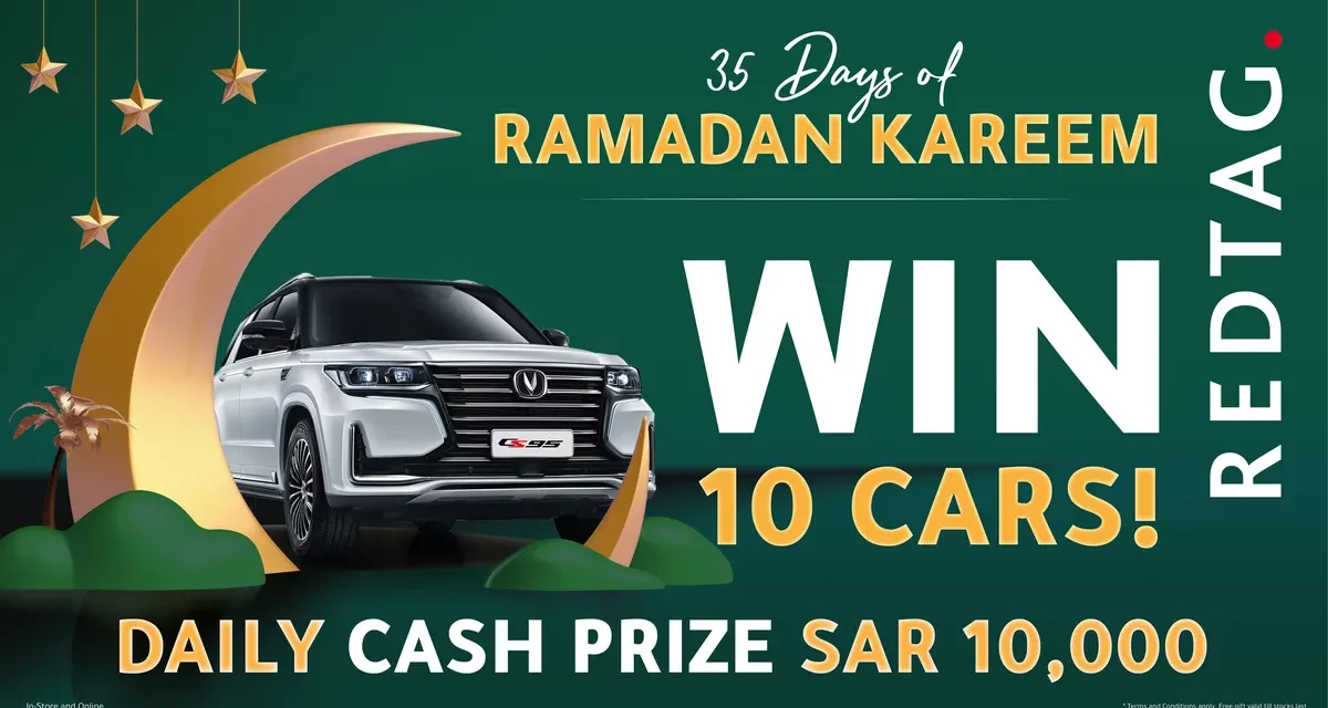 Value Fashion brand REDTAG announces SAR 1.3-million Ramadan jackpot: cars for 10 lucky winners, daily cash prizes and free gifts
