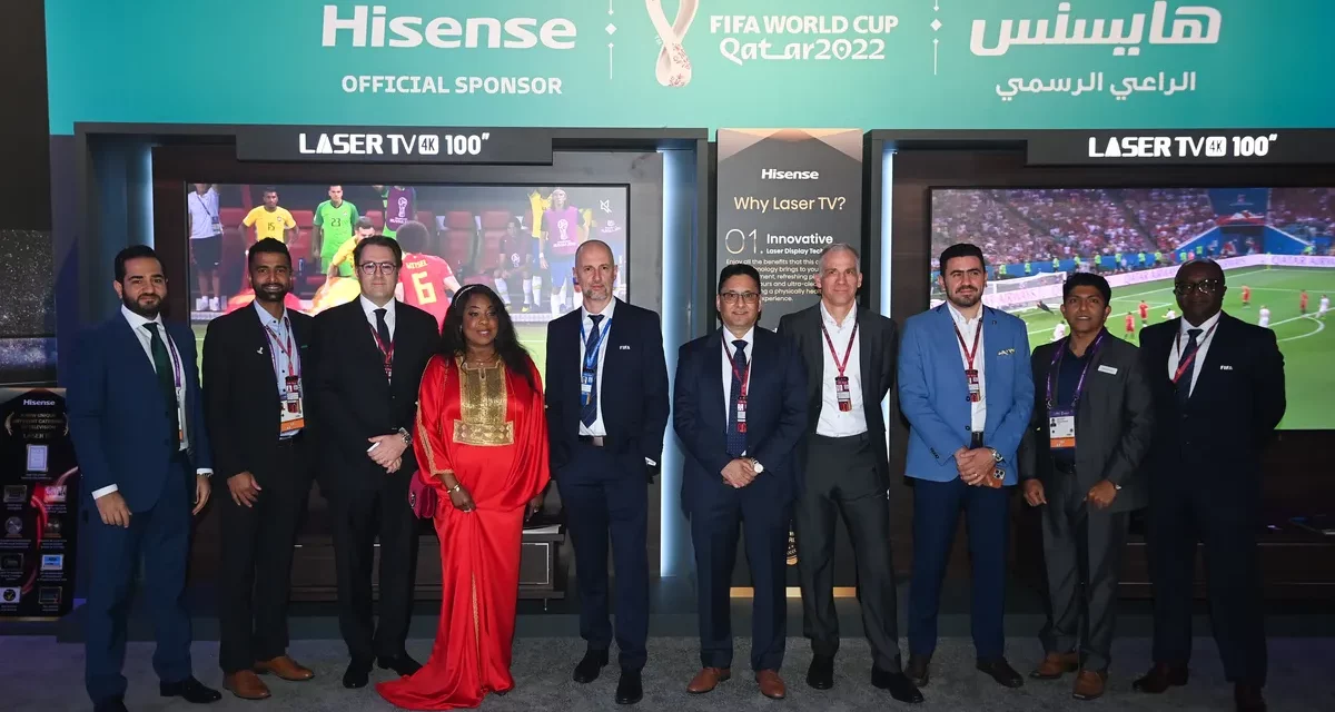 Hisense debuts Laser TV L9G at the FIFA World Cup Qatar 2022TM Final Match Draw; offering a glimpse of the football home experience