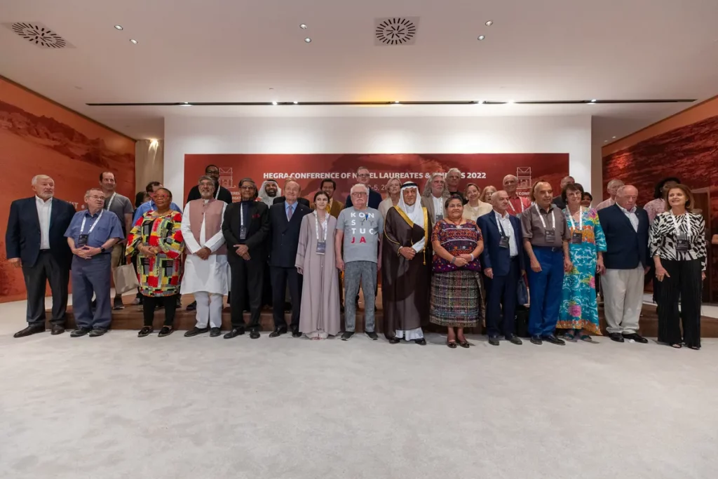 Group photo at Hegra Conference of Nobel Laureates & Friends 2022 taken at Maraya _ssict_1200_800