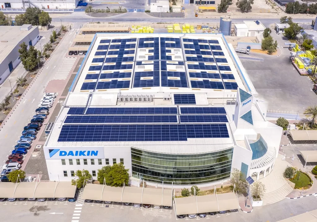 Installation of Solar Panels at Daikin MEA Headquarters in JAFZA_ssict_1200_841