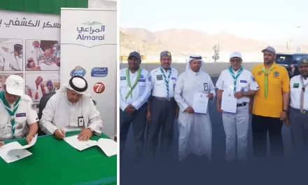 Almarai supports the Saudi Scouts with a variety of its products in the Hajj season
