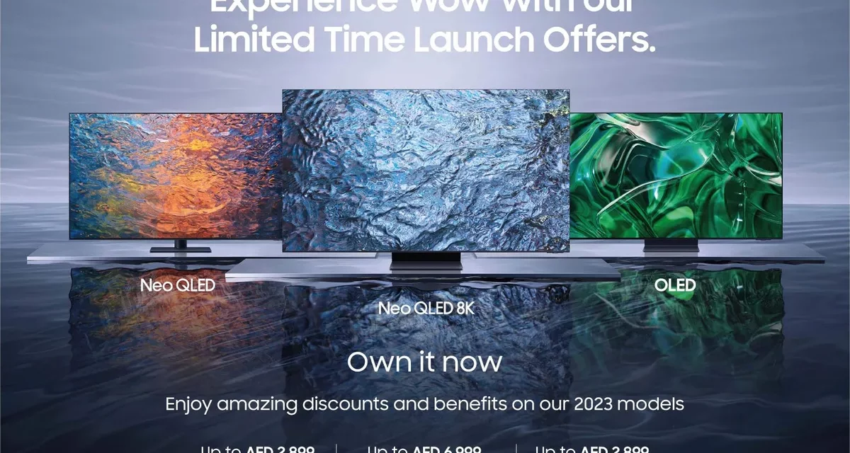 Samsung introduces its 2023 TV portfolio with the launch of 77-inch OLED and 8K Neo QLED in the UAE