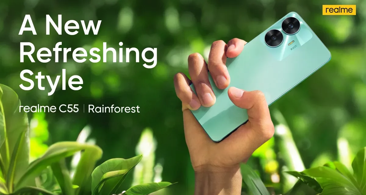 realme launches C55 `Rainforest’ in green summer visage in KSA