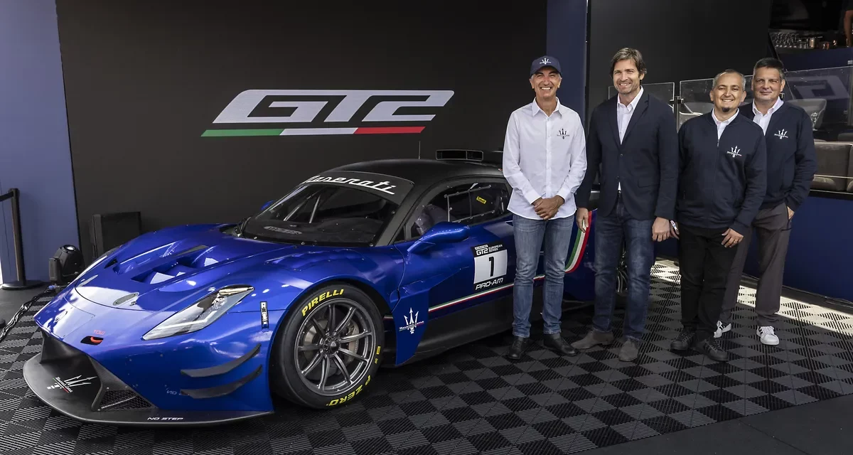 THE MASERATI GT2 HAS BEEN REVEALED.DUE TO DEBUT IN THE 2023 FANATEC GT2 EUROPEAN SERIES
