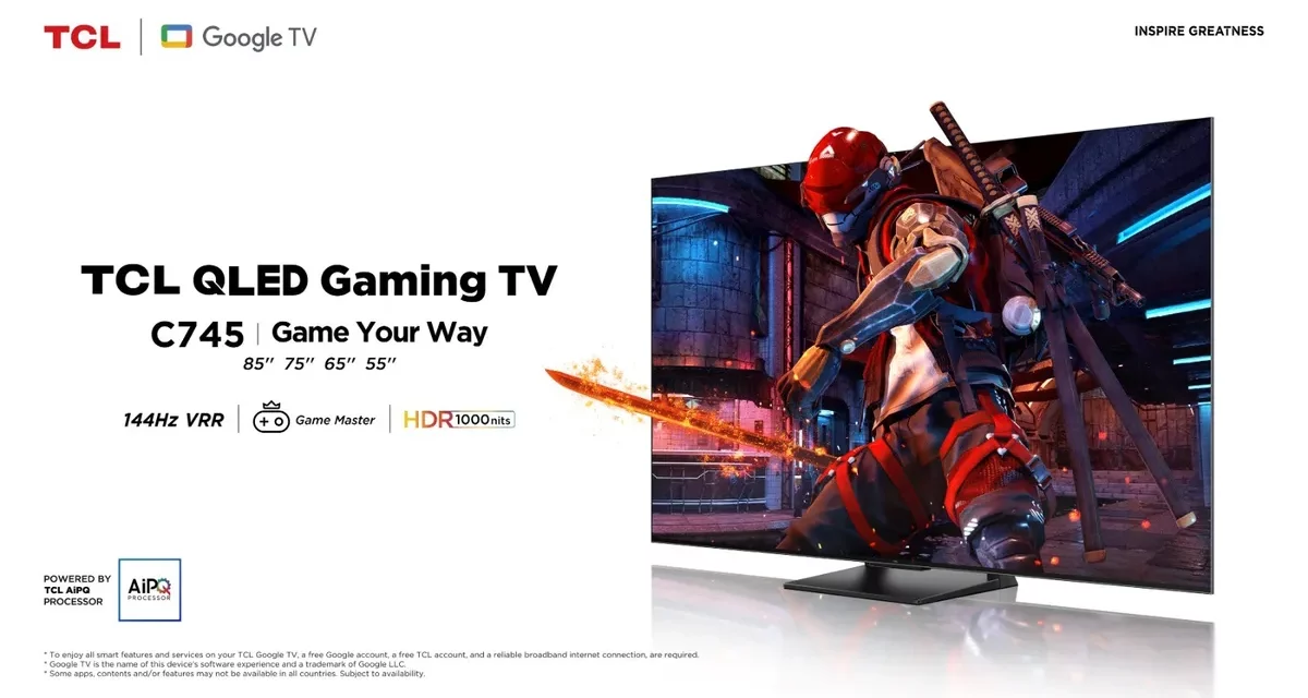 TCL Launches Best Gaming TV to Date in the Form of New QLED 4K TV – The TCL C745 – Promising Enhanced Display and High Refresh Rates for Superior Gameplay