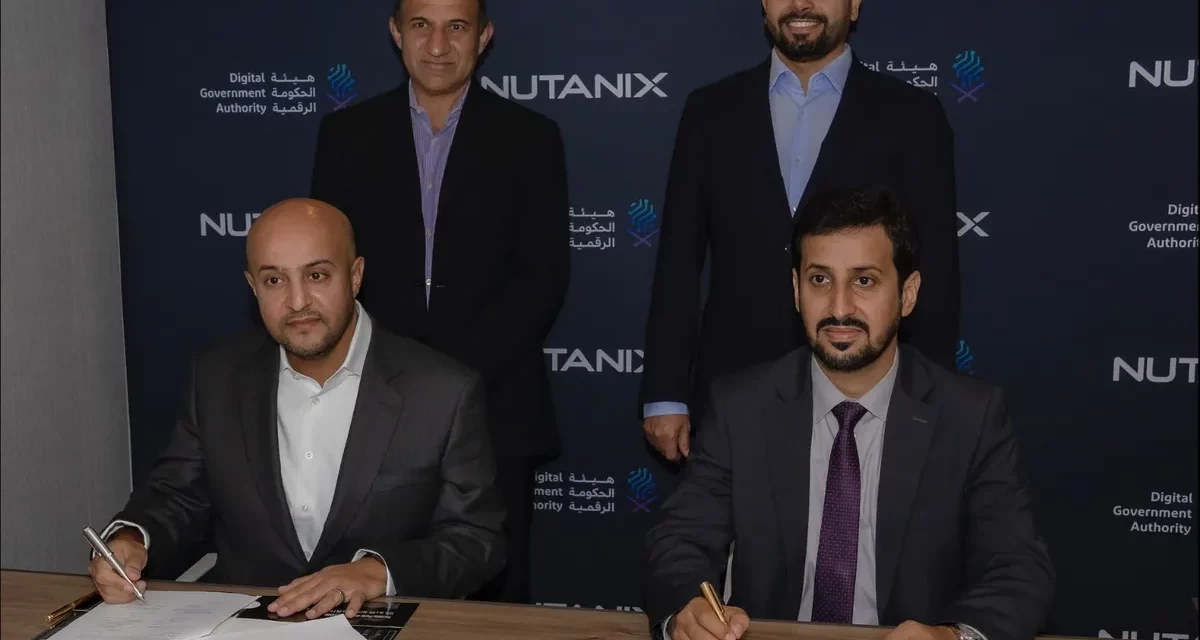 Digital Government Authority and Nutanix Sign a Memorandum of Understanding to Support Accelerating Digital Transformation and Innovation in Saudi Arabia