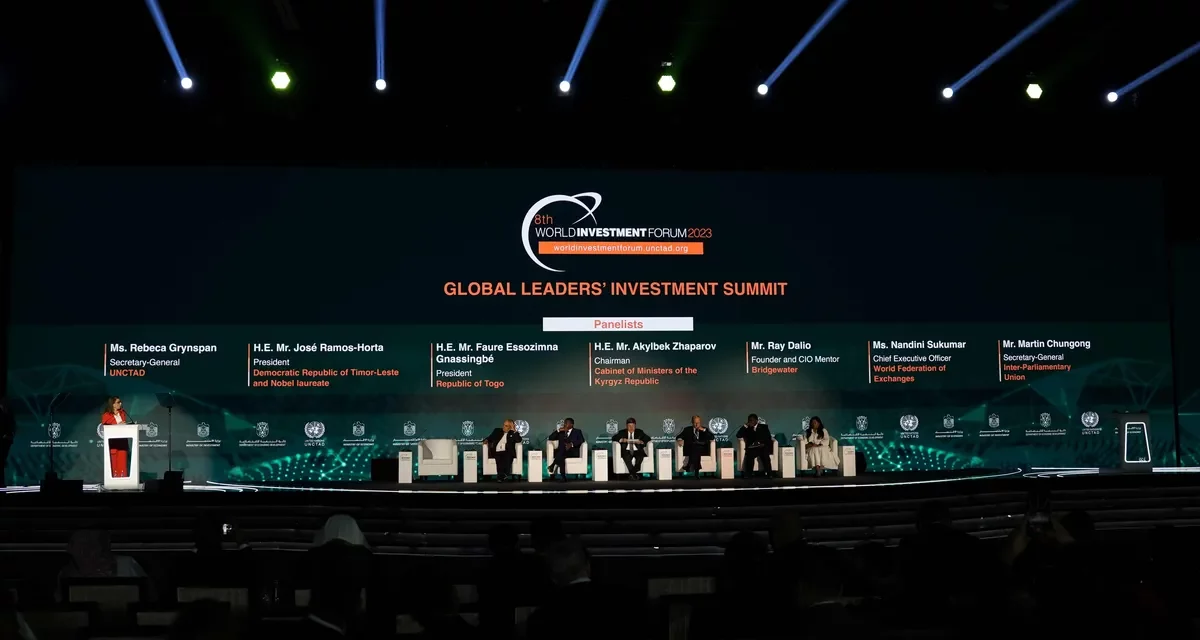 8th Edition of World Investment Forum 2023 commences in Abu Dhabi, Addressing Investment for Sustainable Development