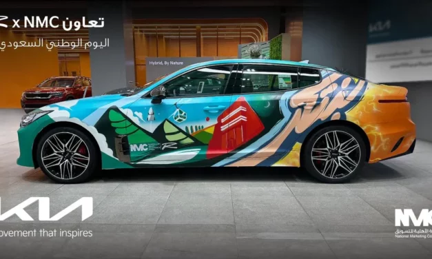 NMC Kia Celebrates Saudi National Day with a Unique Stinger GT Display