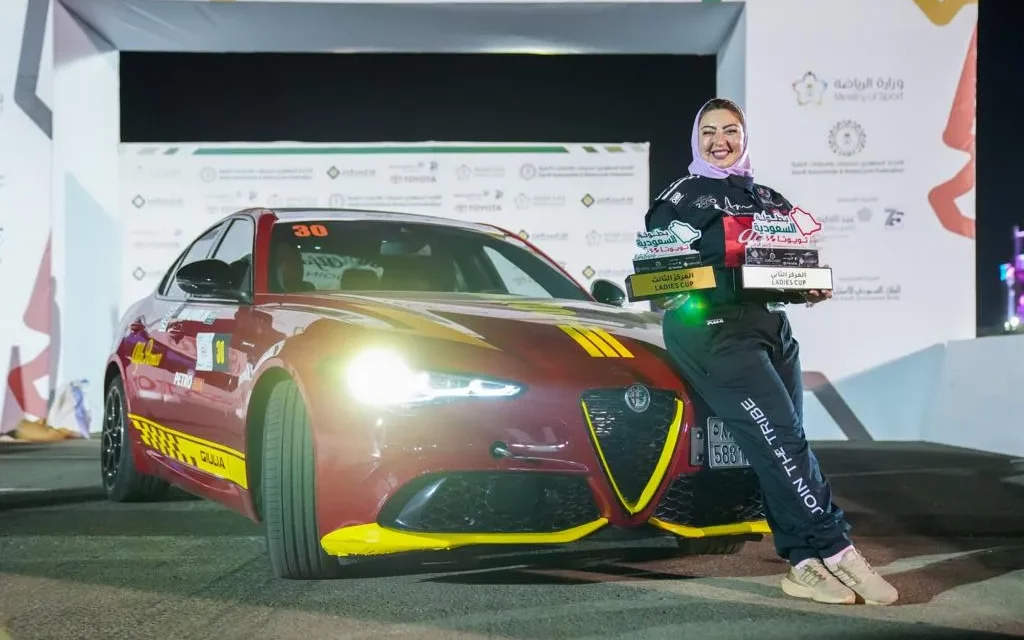 Impressive 2nd Place Finish for Saudi Racer Afnan AlMarglani’s in Jeddah Autocross Championship with Petromin Stellantis Alfa Romeo