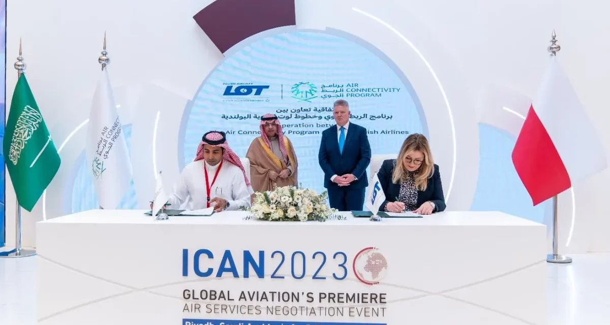 Saudi Arabia’s Air Connectivity Program (ACP) and LOT Polish Airlines Launch Direct Flights from Warsaw to Riyadh