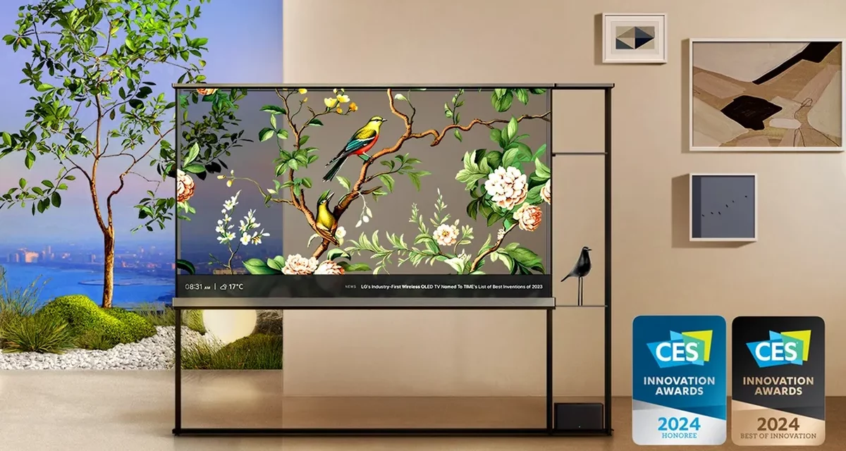  World’s First Wireless Transparent OLED TV Redefines the Screen Experience