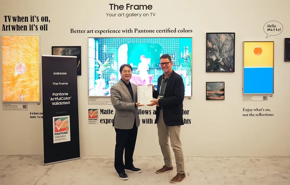2024 The Frame Receives First Pantone® Validated ArtfulColor Certification for Color Fidelity