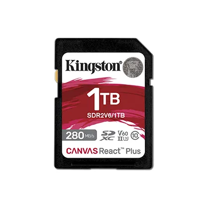 Kingston Digital Introduces New Canvas React Plus V60 SD Card