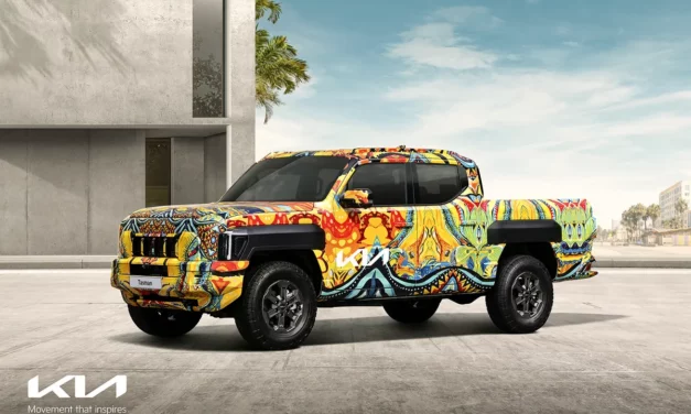Kia unveils unique camouflage for its first-ever Tasman pickup truck