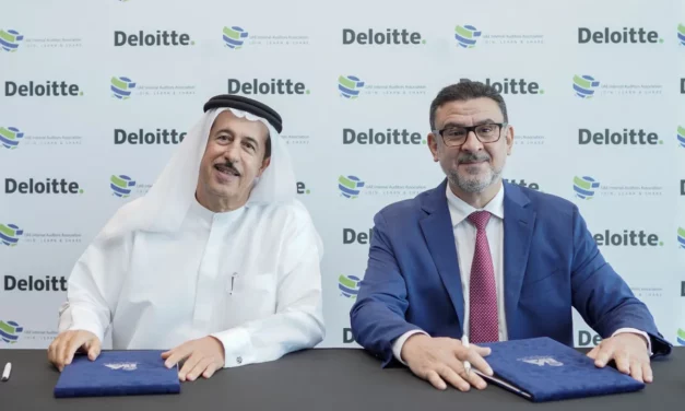 Deloitte Middle East and UAE Internal Auditors Association sign MOU at The Audit Summit in Abu Dhabi